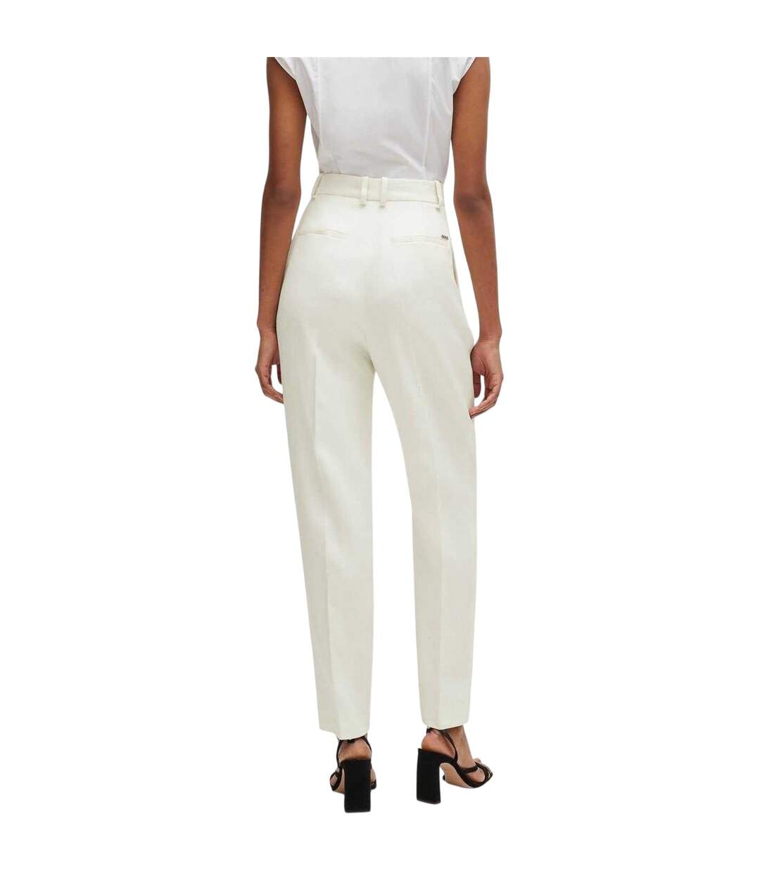 Pantalon Tefike Femme Blanc Boss-3