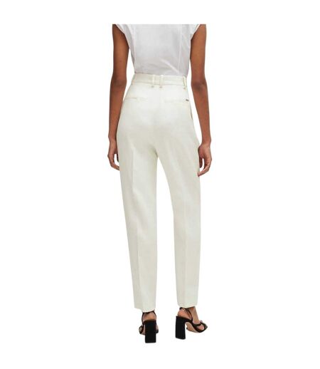 Pantalon Tefike Femme Blanc Boss