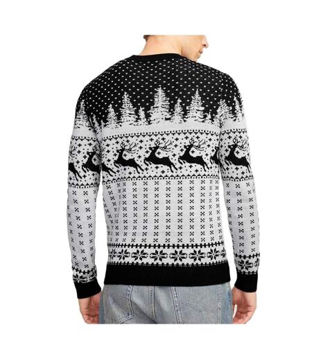 Pull de noël marine/blanc homme jack & jones gabriel - l