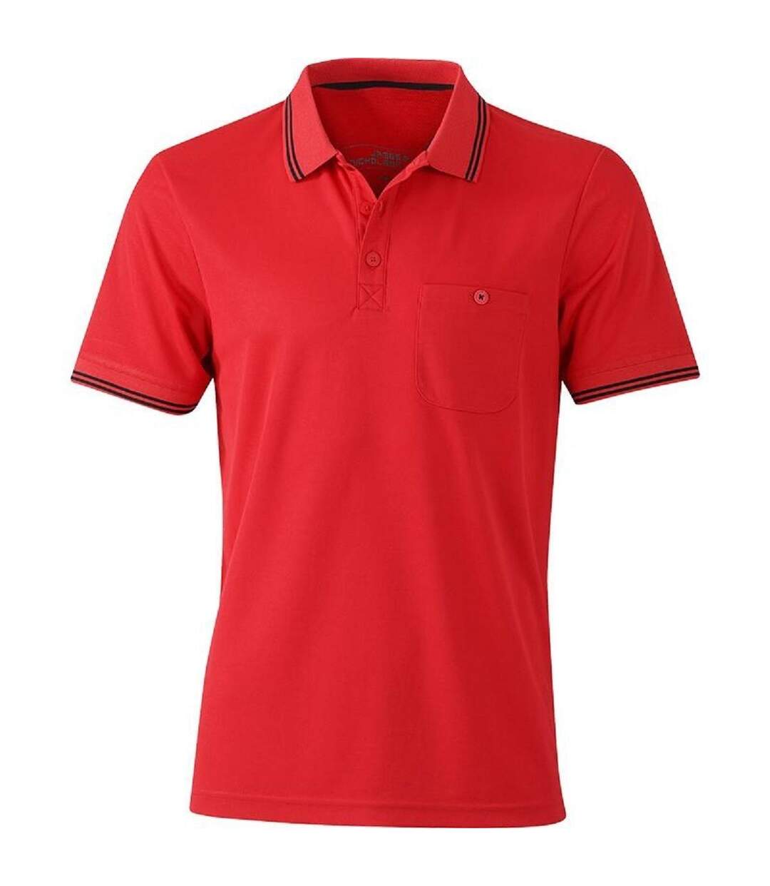 Polo technique - Homme - JN702 - rouge et noir