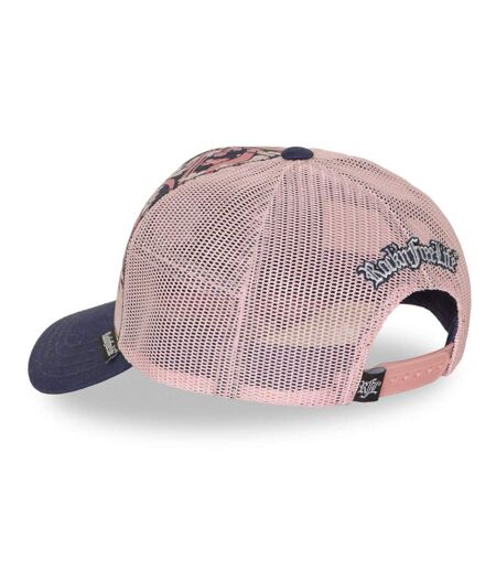 Casquette trucker imprimée filet logo brodé visière imprimée Hanami Rock'n Free Life