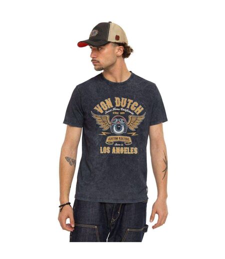 T-shirt homme col rond  Regular fit en Jersey effet Acid wash Seeing Vondutch