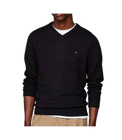 Pull Noir Homme Tommy Hilfiger Pima - L