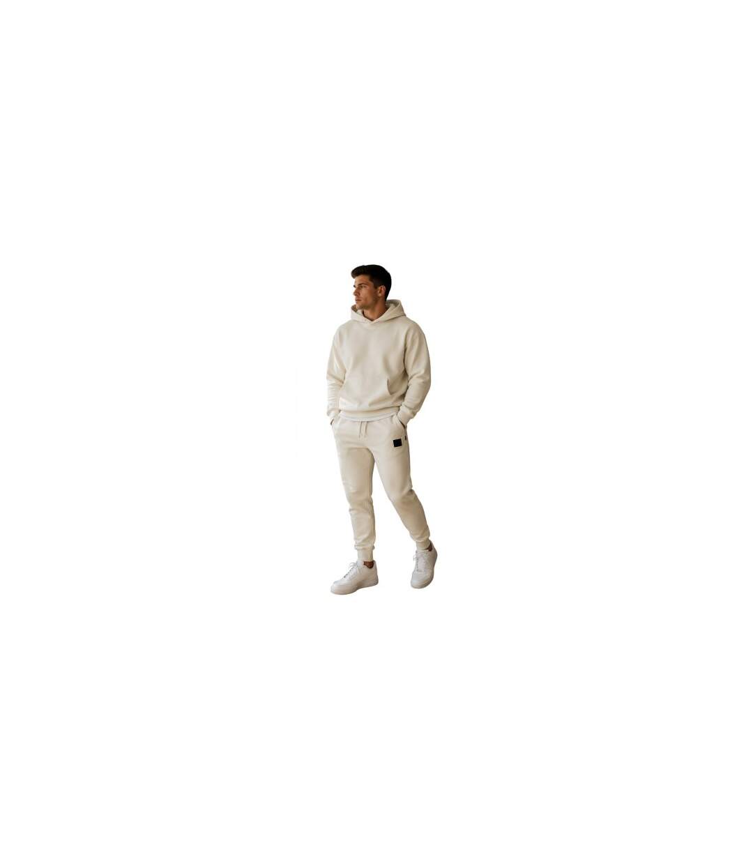 Mens Tapered Joggers Beige Aquascutum-1