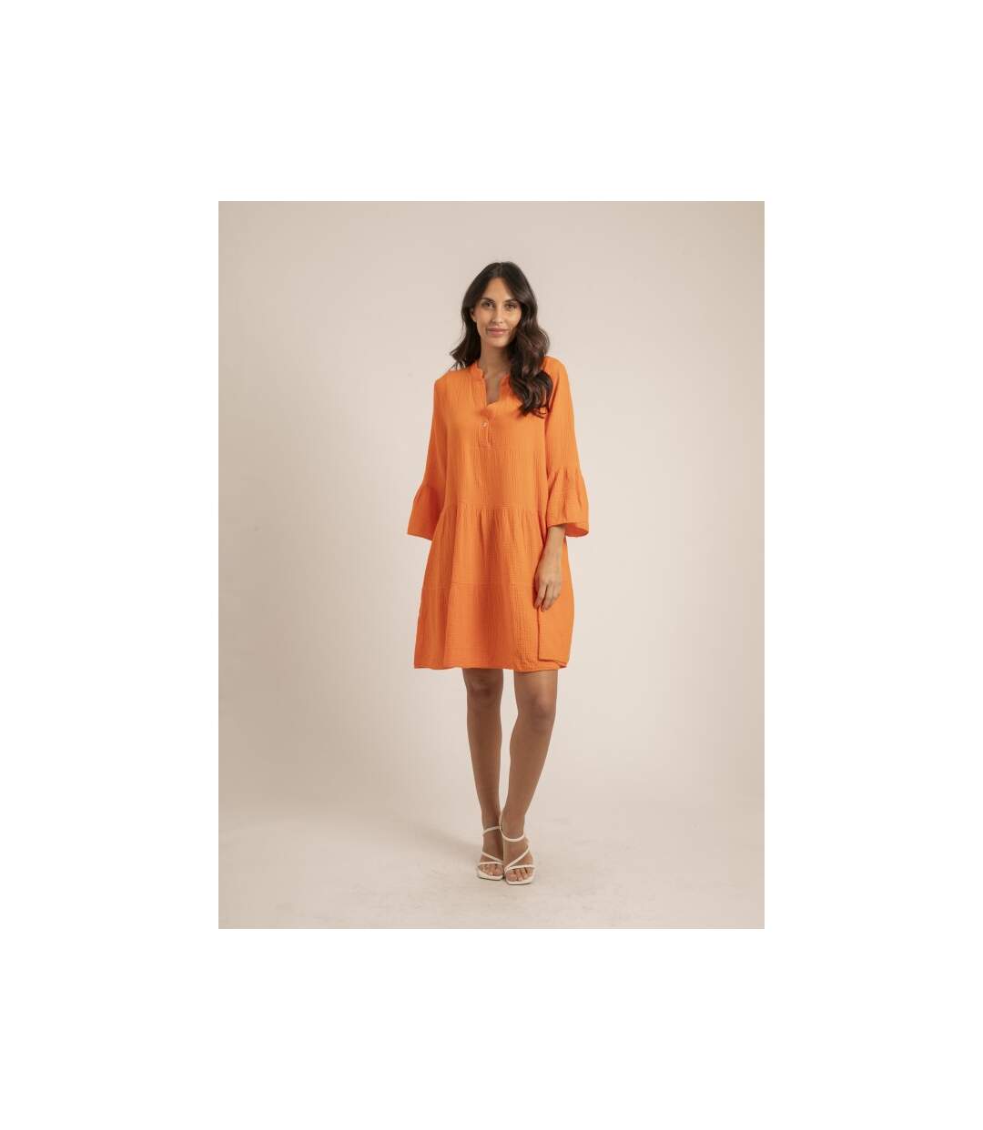 Robe courte gaze de coton IELLA - Dona X Lisa-4