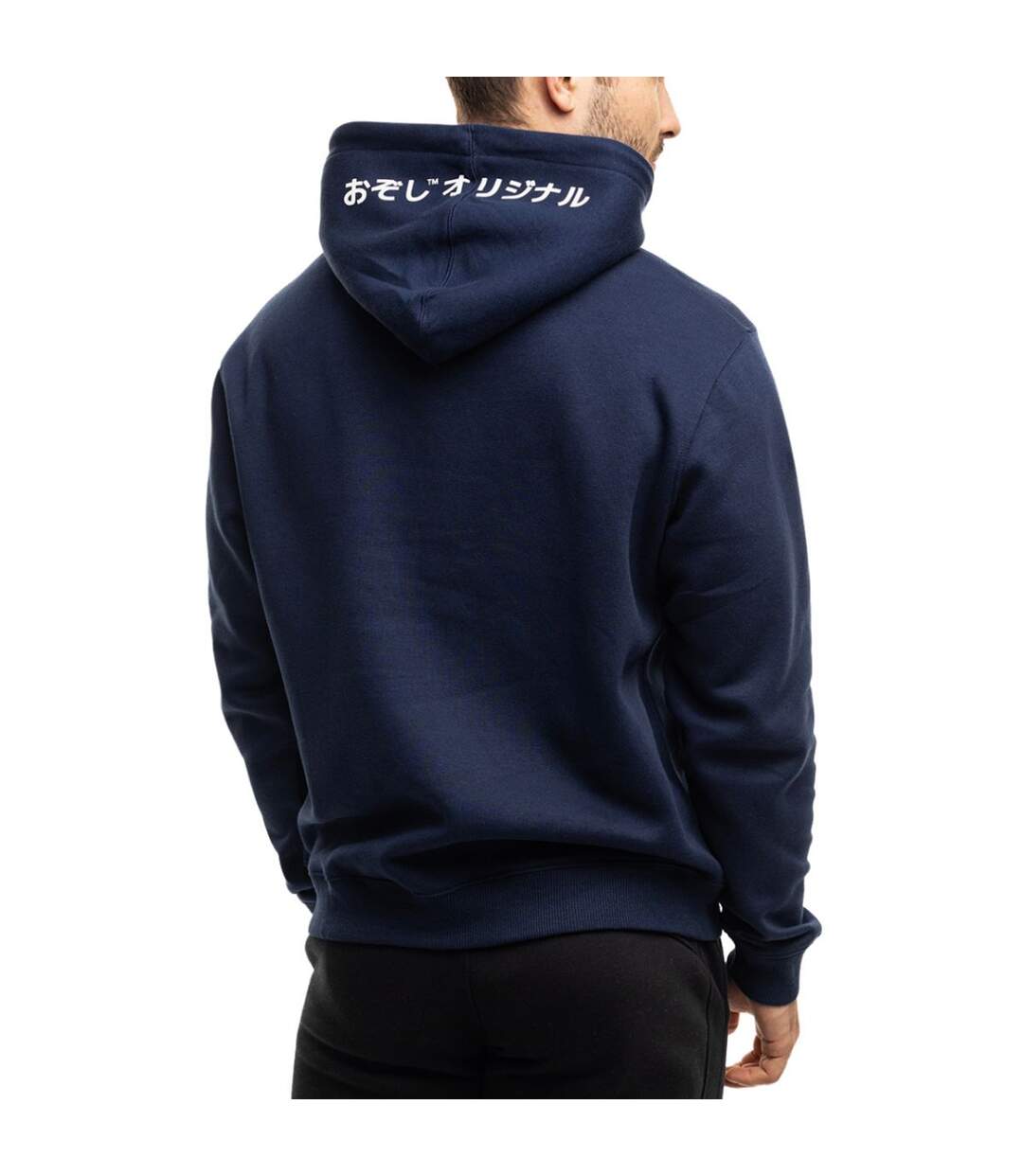 Sweat À Capuche Brazos Homme Bleu Marine Ozoshi-2