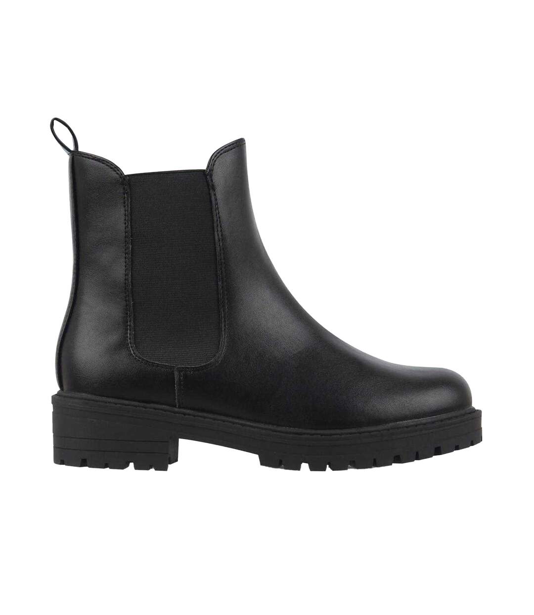 Bottines Chelsea Femme Noir Miso-1