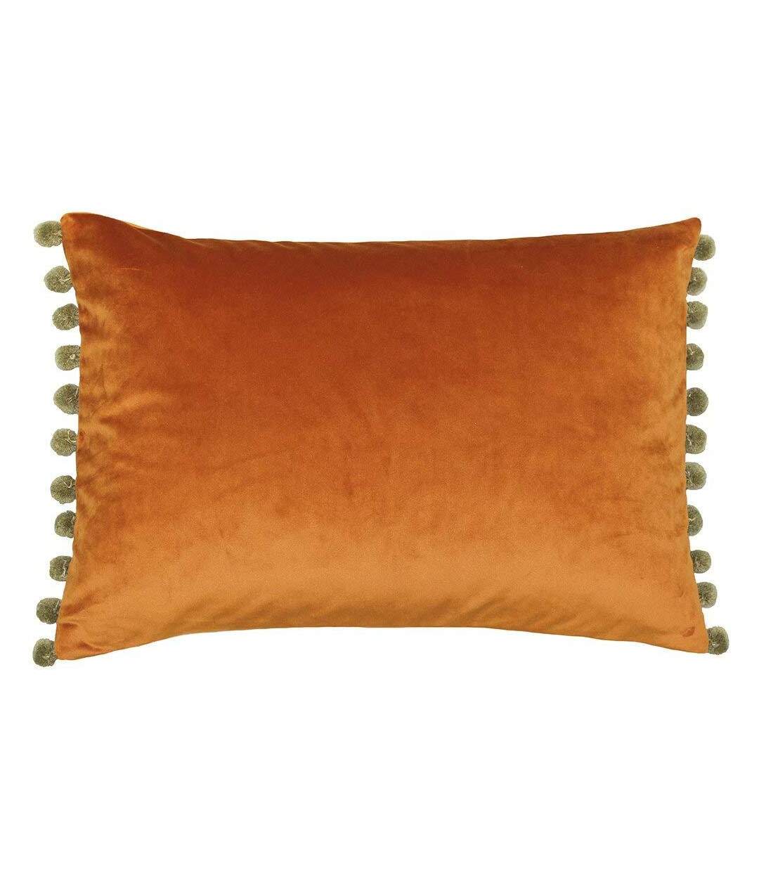 Paoletti Fiesta Rectangle Cushion Cover (Rust/Khaki) - UTRV1120-1