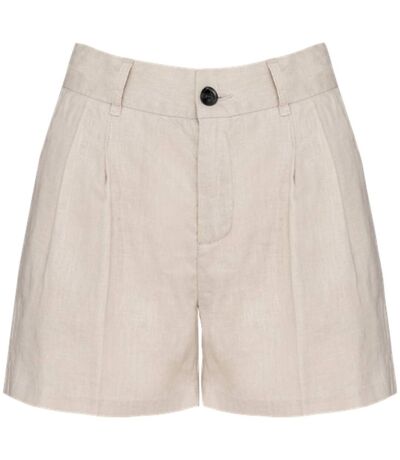 Bermuda en lin - Femme - PATS713 - beige linen sand