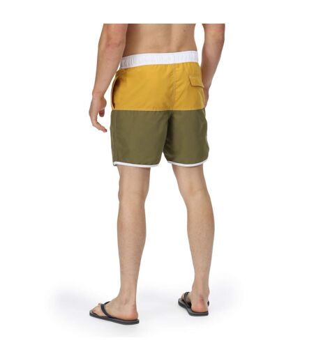Regatta Mens Benicio Swim Shorts (Capulet/Yellow)