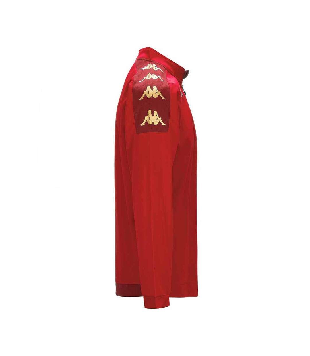 Sweat 1/4 de zip rouge homme kappa gassolo-2
