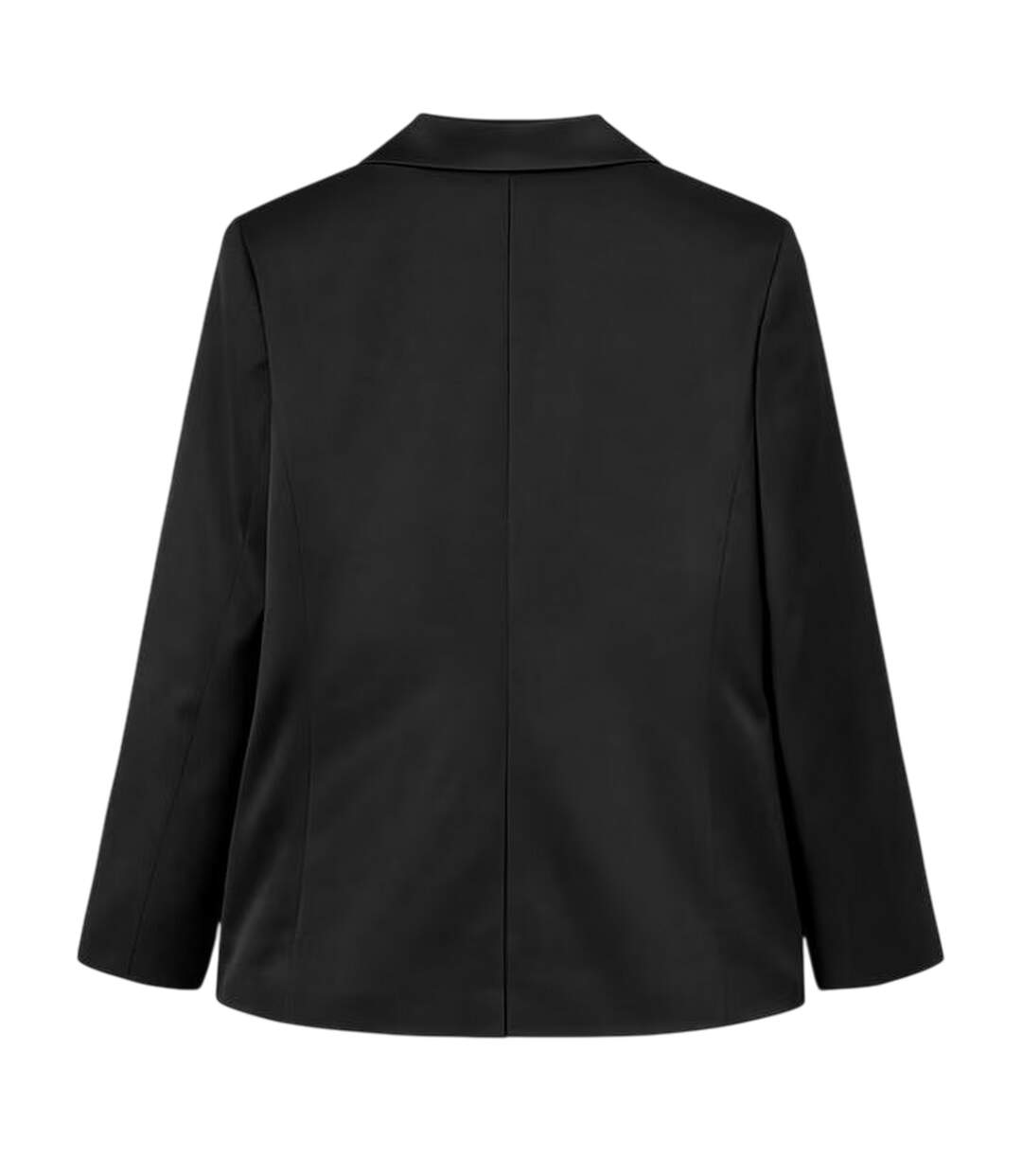 Womens/ladies Satin Double-breasted Blazer Black I Saw It First-3