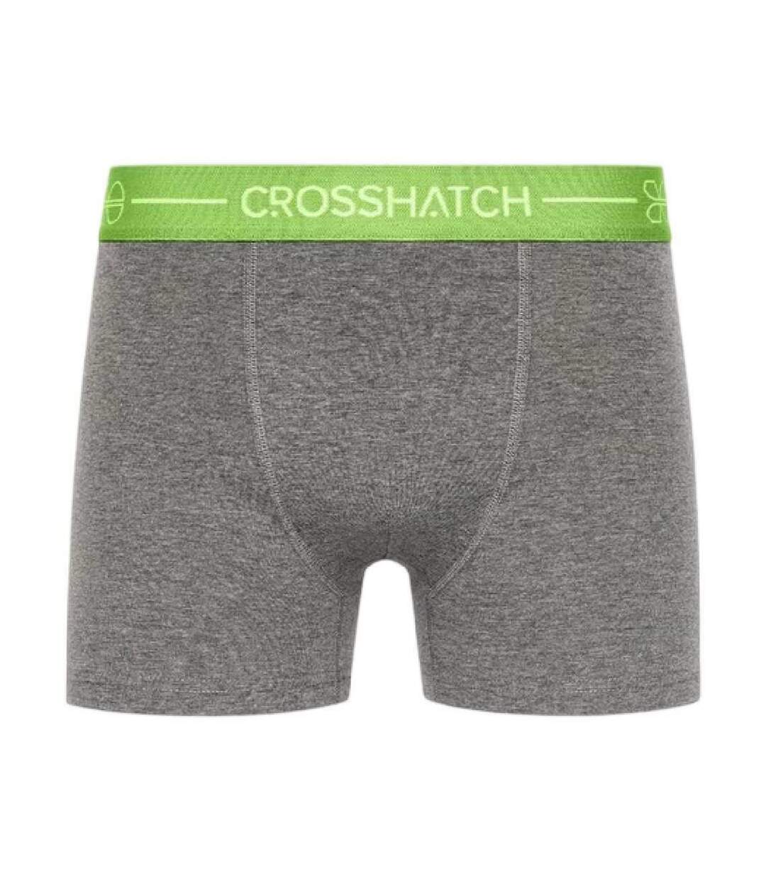 Pack Of 3  Mens Astral Logo Boxer Briefs  Charcoal Marl Crosshatch-3