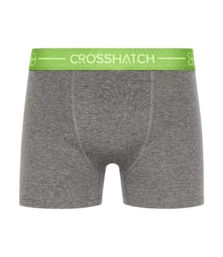 Pack Of 3  Mens Astral Logo Boxer Briefs  Charcoal Marl Crosshatch