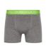 Pack Of 3  Mens Astral Logo Boxer Briefs  Charcoal Marl Crosshatch-3