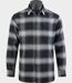 CHALLENGER BRONX — Chemise à carreaux manches longues flanelle noir/gris : la chaleur urbaine et sobre-2