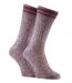 2 Pk Mens Cotton Chunky Knitted Formal Boot Socks