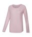 Womens/ladies Serenity Long-sleeved T-shirt Pink Haze Dare 2B-4