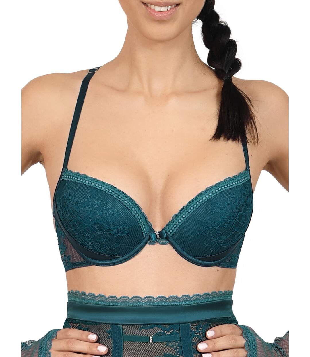 Soutien-gorge push-up Eternity Lisca vert-1