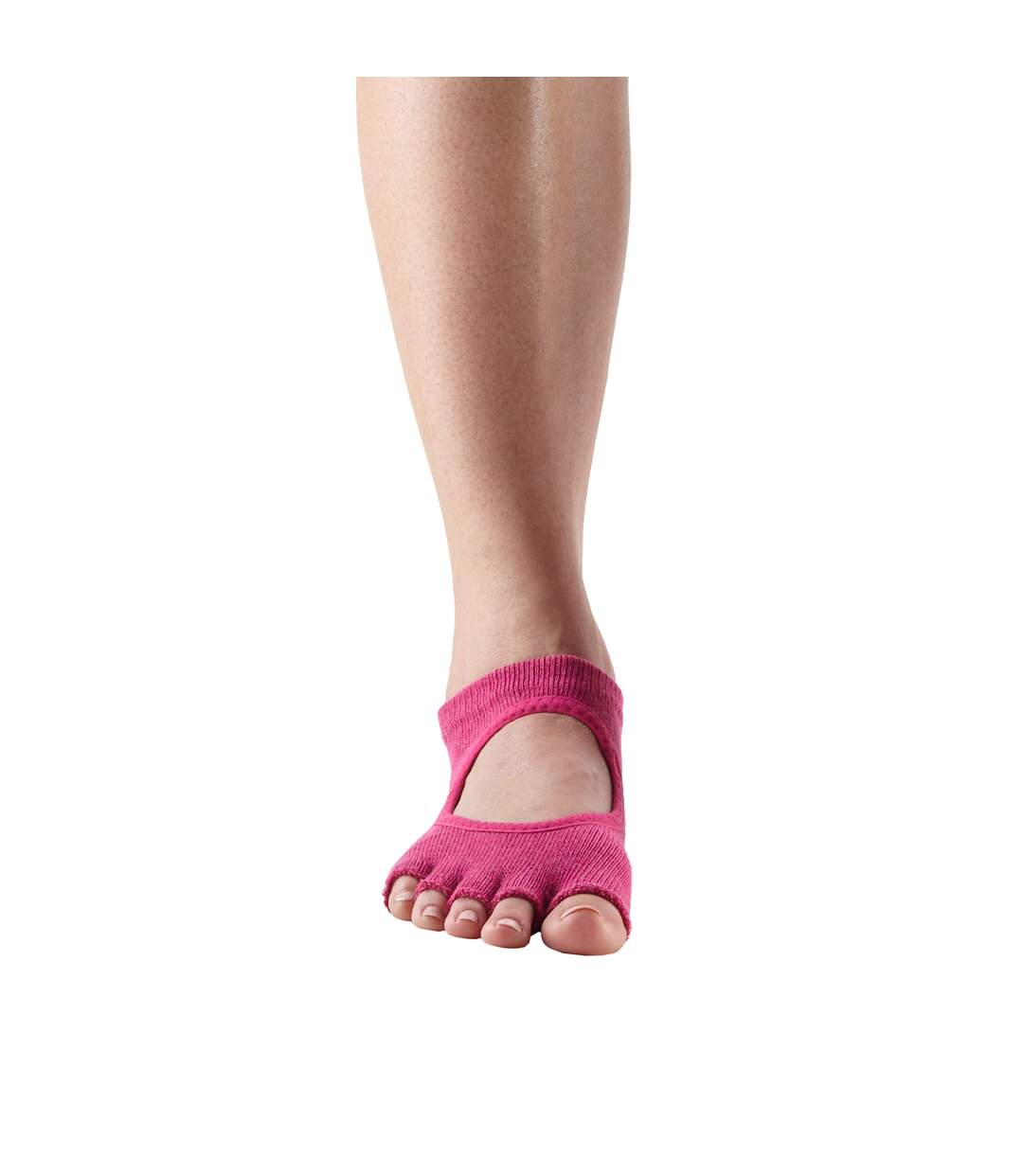 Chaussettes à demi-orteils antidérapantes bellarina femme rose foncé Toesox-2