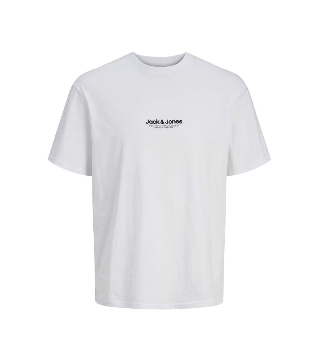 T-shirt blanc homme jack & jones whvesterbro - s-1