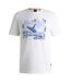 Mens Whale Cotton T-shirt White Boss-2