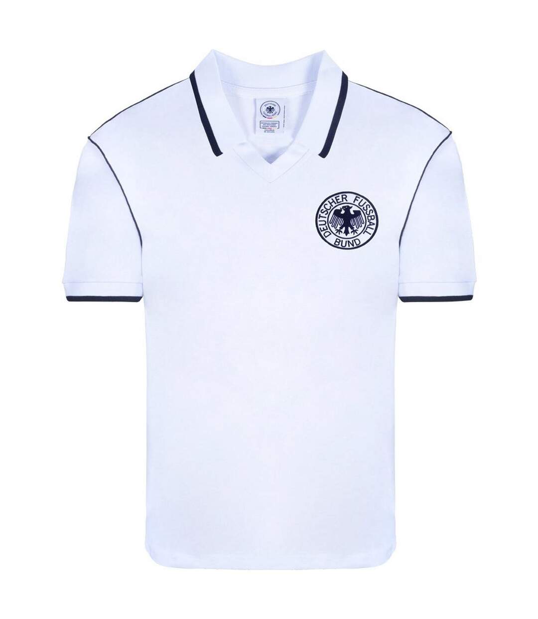 Mens 1978 World Cup Germany Dfb Football Shirt White Black Score Draw-1