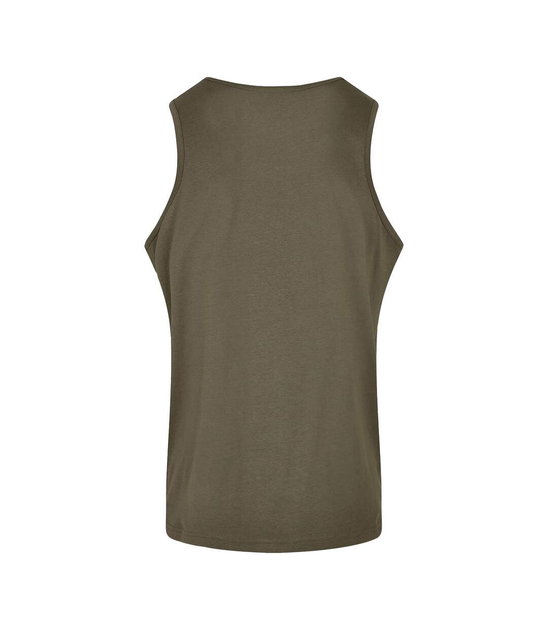 Mens Basic Tank Top Olive Build Your Brand-2