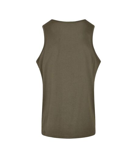 Mens Basic Tank Top Olive Build Your Brand