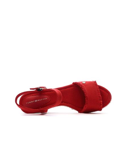 Sandales à talons rouge femme tommy hilfiger wedgeee
