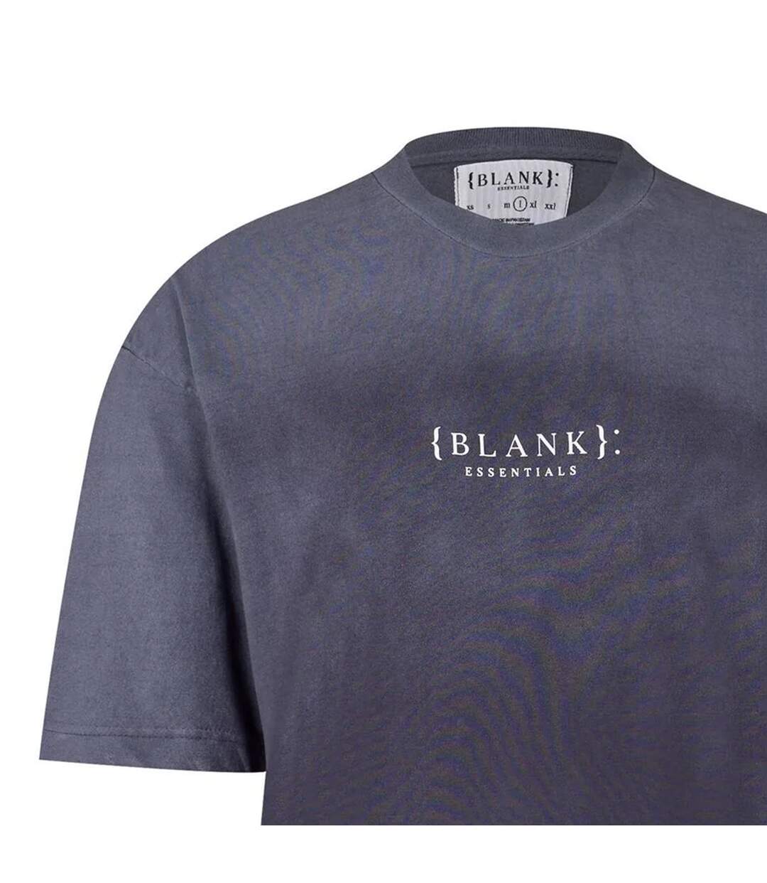 T-shirt Motif/style Délavé Homme Gris Foncé Blank Essentials-3