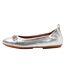 Womens/ladies Allegro Sparkle Ballerina Flats Silver Fit Flop-1