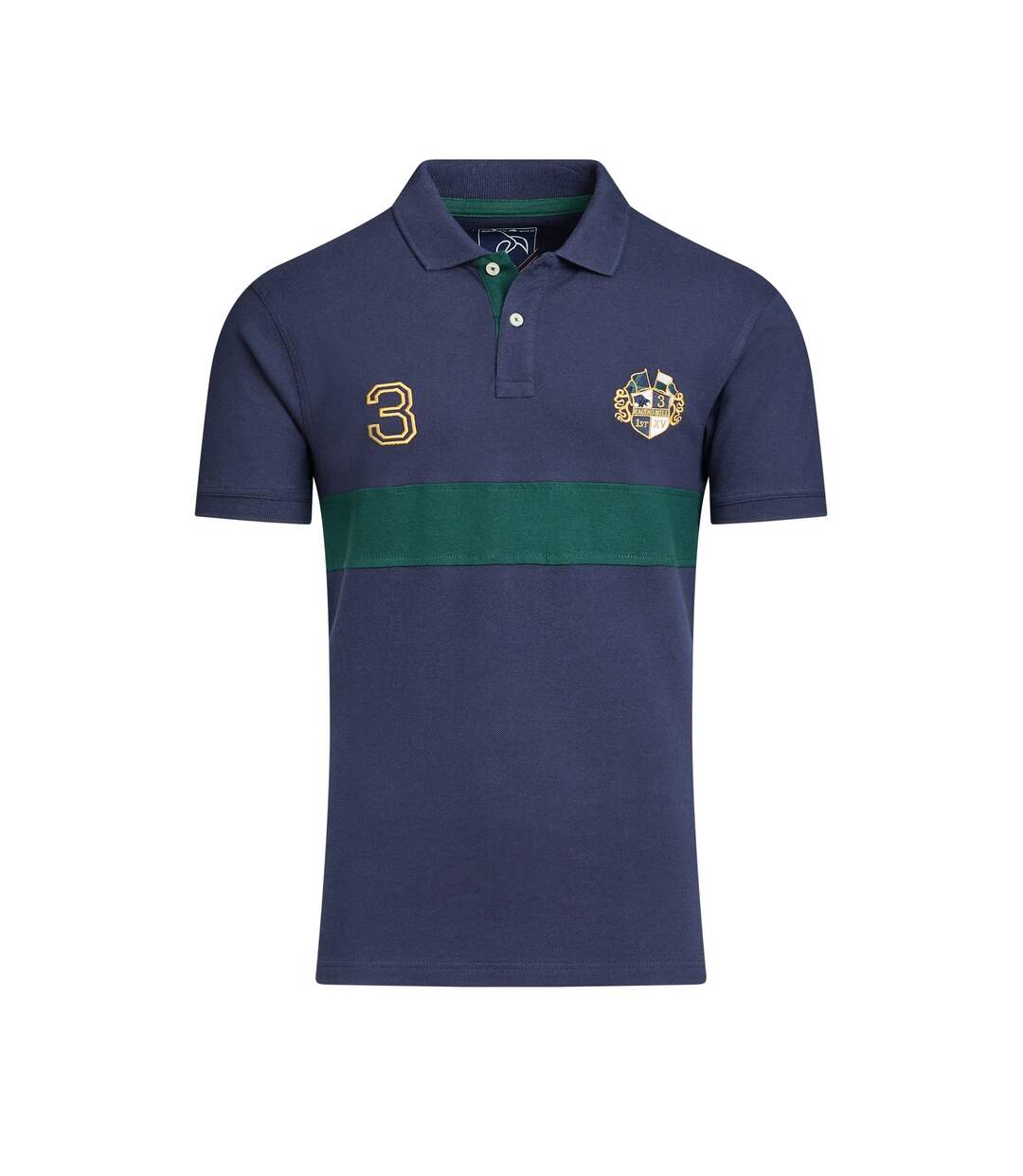 Polo homme bleu marine Raging Bull-1