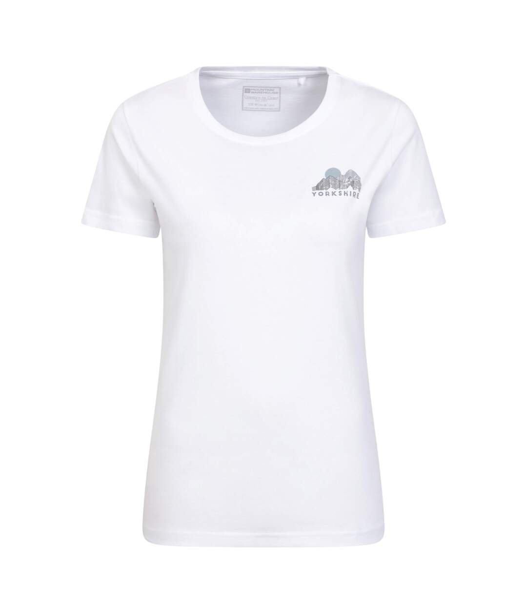 Womens/ladies Yorkshire Mountain T-shirt White Mountain Warehouse-1