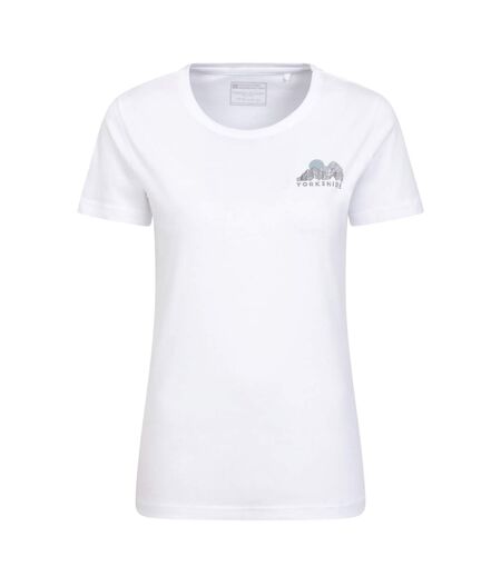 Womens/ladies Yorkshire Mountain T-shirt White Mountain Warehouse