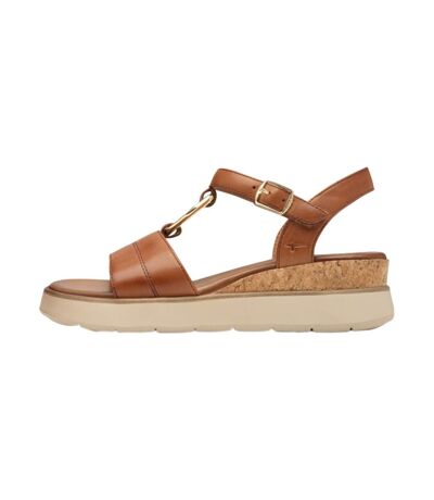 Sandales Compensé Cuir Tamaris