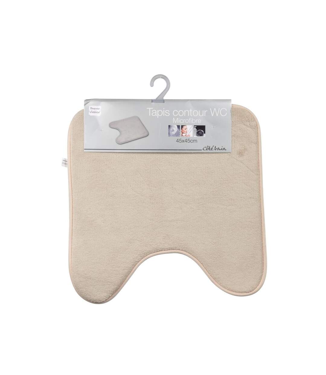 Tapis Contour WC Vitamine II 45x45cm Taupe-2