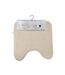 Tapis Contour WC Vitamine II 45x45cm Taupe-2
