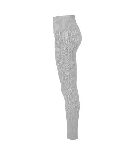 Womens/ladies Knitted City Leggings Heather Grey TriDri