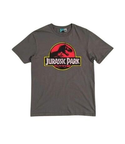 T-shirt Motif/style Logo Classique Adulte Charbon Jurassic Park