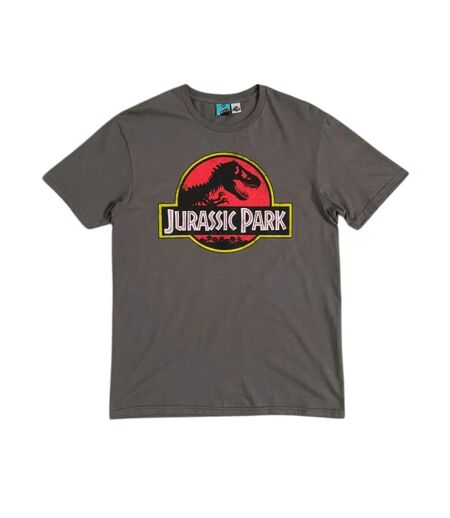 T-shirt Motif/style Logo Classique Adulte Charbon Jurassic Park