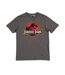 T-shirt Motif/style Logo Classique Adulte Charbon Jurassic Park-1