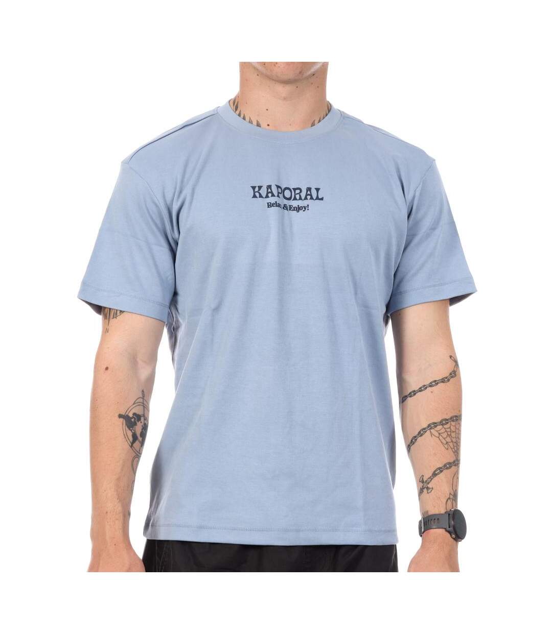 T-Shirt bleu homme kaporal tygae-1