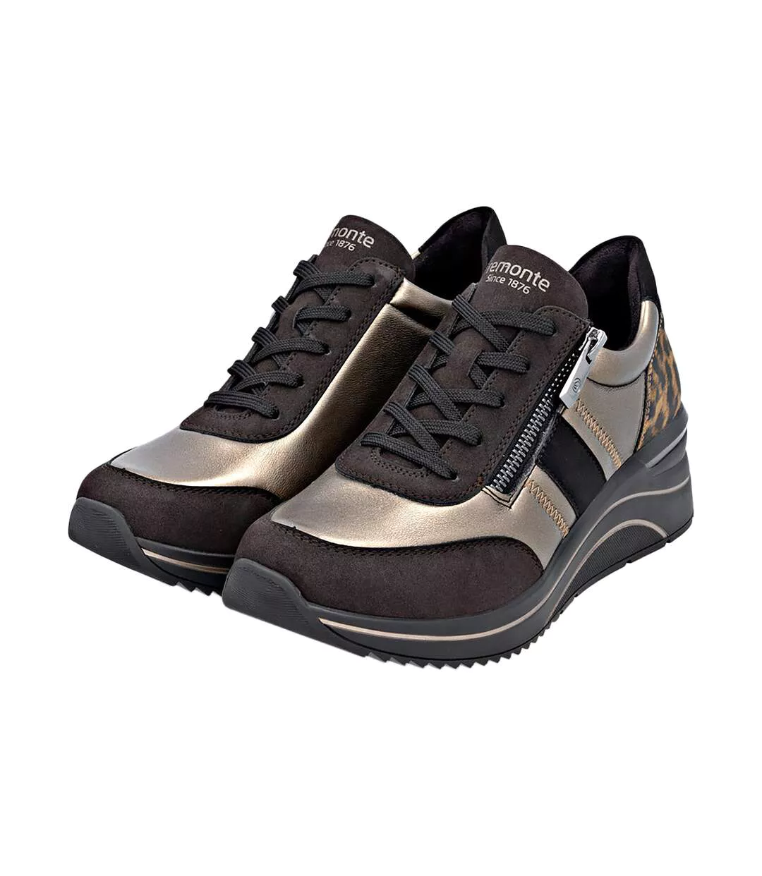Basket à Lacets Et Zip Remonte Newa-3