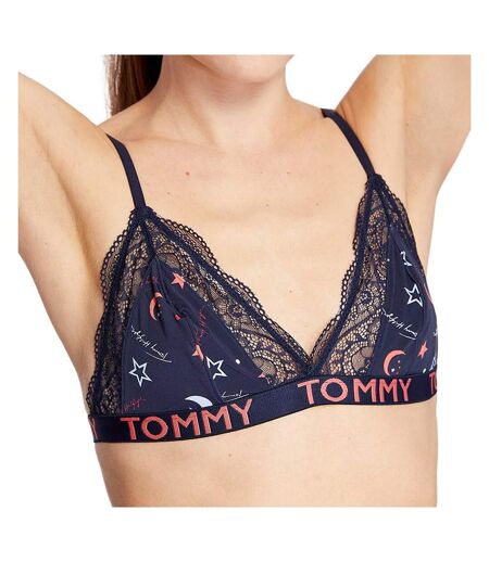 Soutien gorge Marine Femme Tommy Hilfiger Triangle Bra Print - S