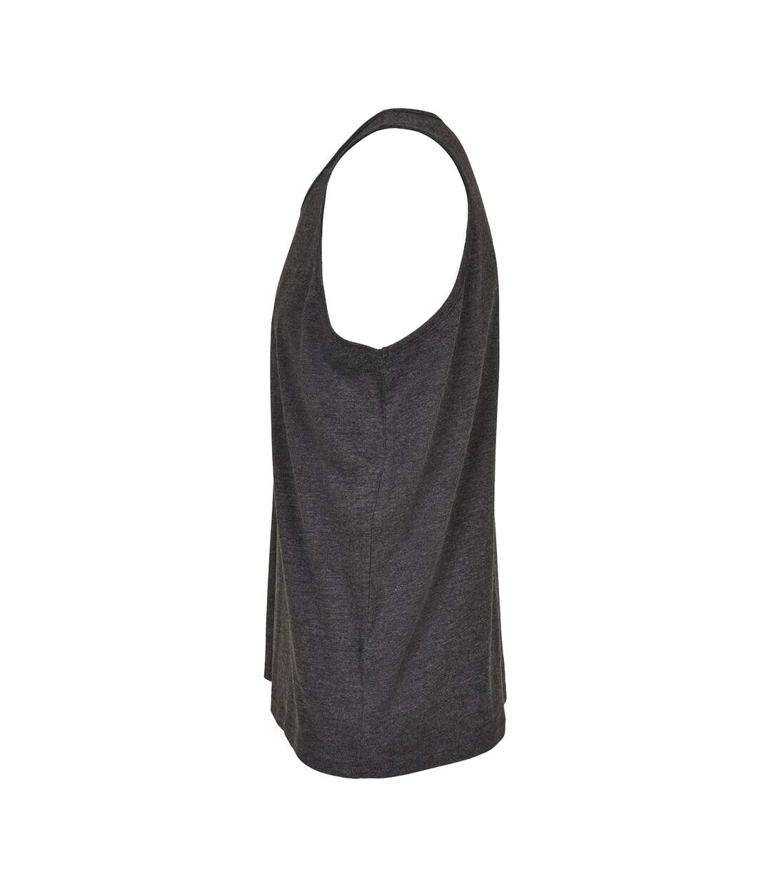 Débardeur Motif/style Uni Homme Charbon Build Your Brand-3