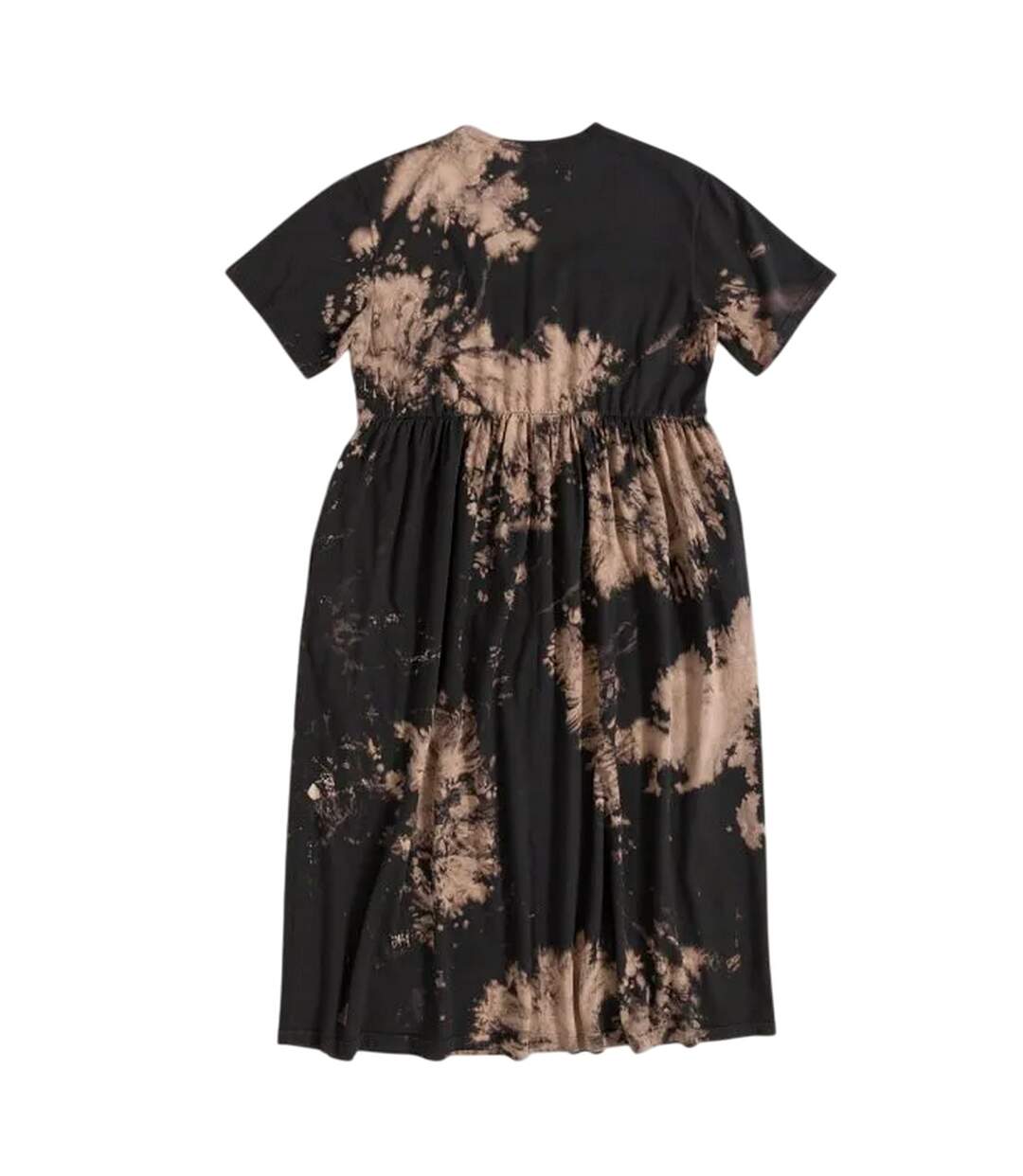 Womens/ladies Bad Angel Midi Tie Dye Smock Dress Black Care Bears-3