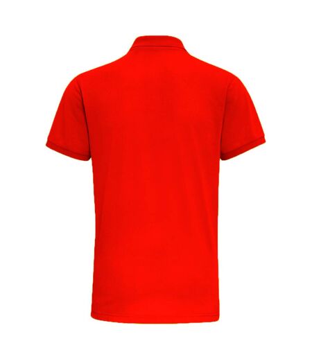 Asquith & Fox Mens Short Sleeve Performance Blend Polo Shirt (Cherry Red)