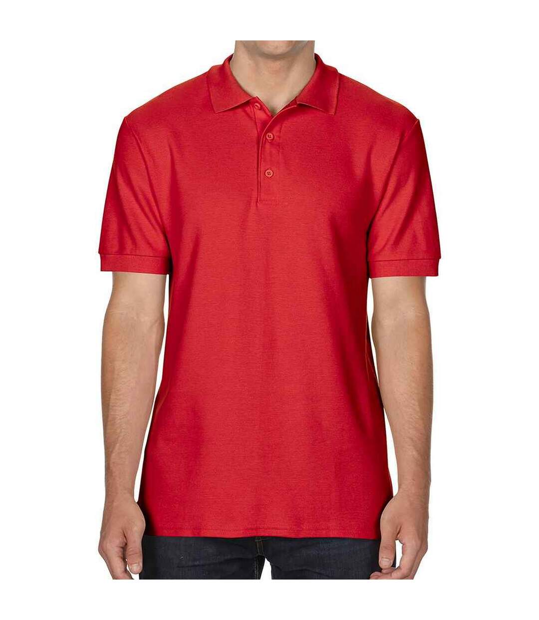 Polo homme rouge Gildan