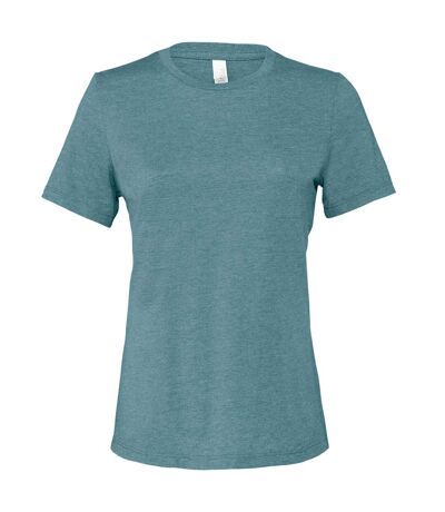 T-shirt femme bleu sarcelle foncé Bella + Canvas